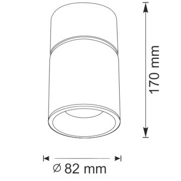 Spotlampe NIXA 1xGU10/10W/230V grå