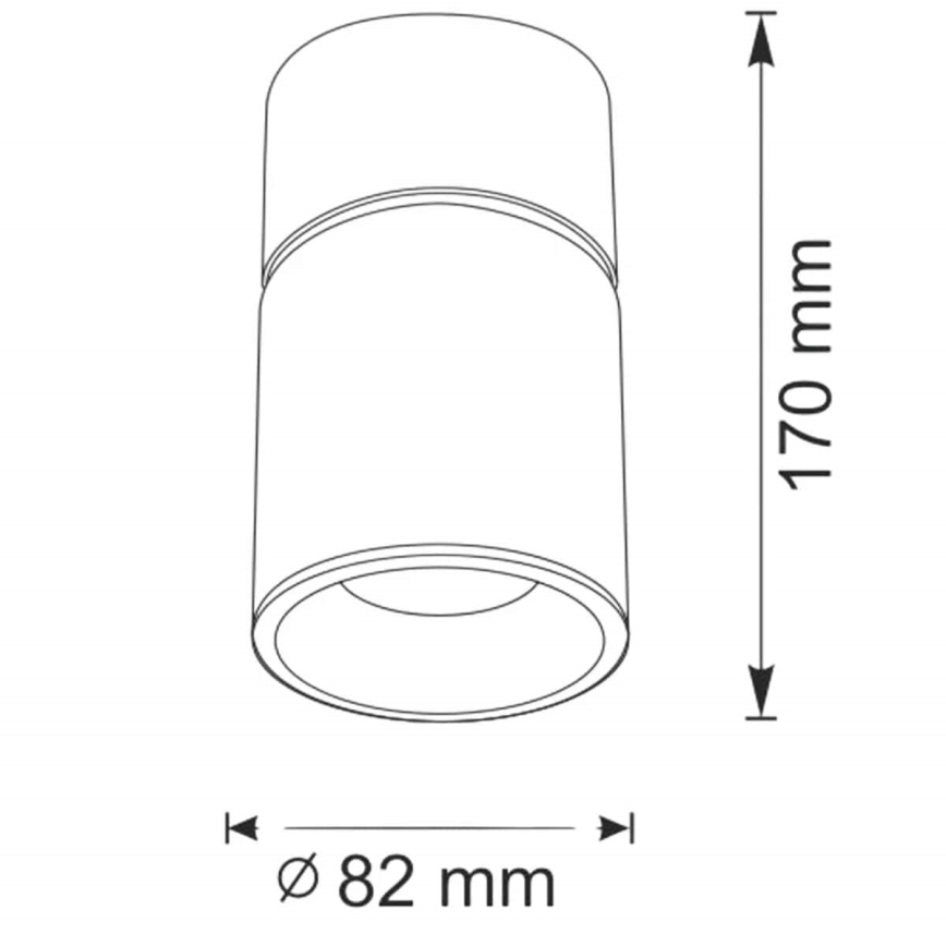 Spotlampe NIXA 1xGU10/10W/230V grå