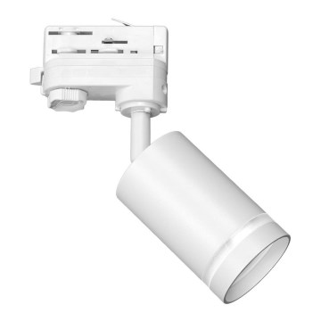 Spotlampe til 3-faset skinnesystem PIPE 1xGU10/25W/230V hvid