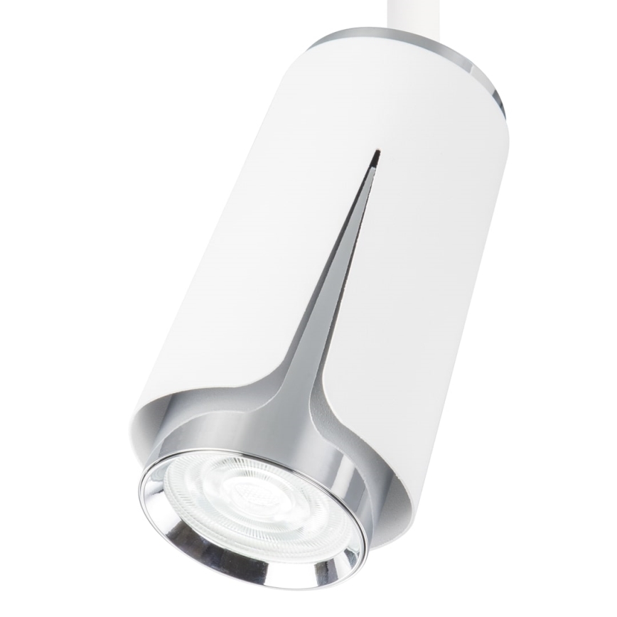 Spotlampe til skinnesystem BLOMST 1xGU10/8W/230V hvid