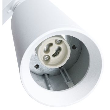 Spotlampe til skinnesystem MICA 1xGU10/25W/230V 3-faset hvid