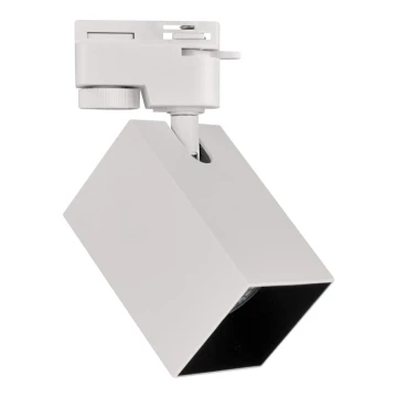 Spotlampe til skinnesystem SQUARE 1xGU10/10W/230V hvid