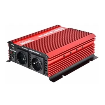 Spændingsomformer CARSPA 1000W/24/230V + USB