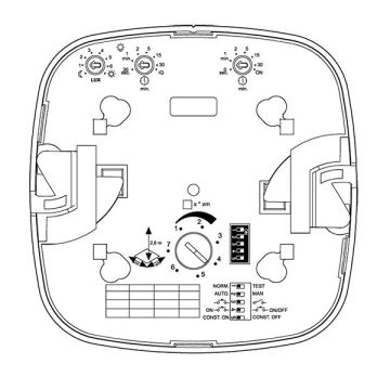 Steinel 003005 - Tilstedeværelsesdetektor Dual HF DALI-2 APC hvid