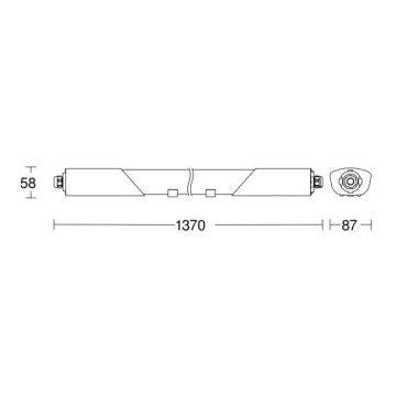 Steinel 052904 - LED lysstofrør RS LED/30W/230V IP66 4000K