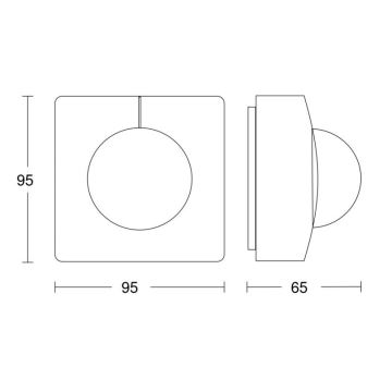 Steinel 057374 - Bevægelsessensor IS 3360 MX Highbay DALI-2 IP54 hvid