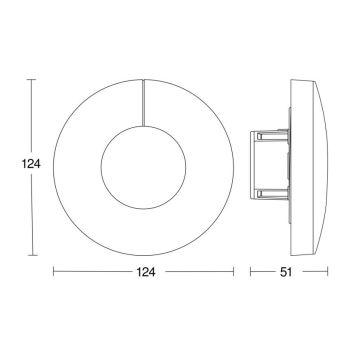 Steinel 058340 - Lyssensor Dual V3 KNX rund hvid