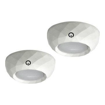 SÆT 2x LED Orienteringslampe m. touch-funktion LED/4,5V/3xAAA