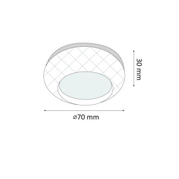 SÆT 2x LED Orienteringslampe m. touch-funktion LED/4,5V/3xAAA