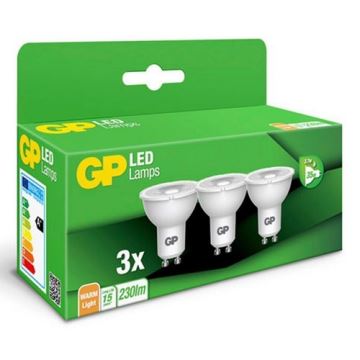 SÆT 3x LED-pære GU10/3,1W/230V 2700K - GP