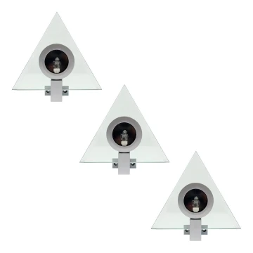 SÆT 3x Spotlys PYRAMID 3xG4/20W/230V/12V