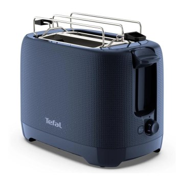 Tefal - Brødrister med 2 åbninger MORNING 850W/230V blå