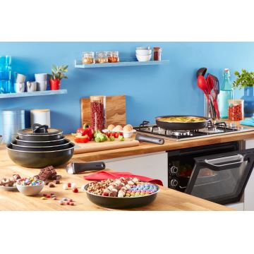 Tefal - Kogegrej 10 stk. INGENIO EASY COOK & CLEAN BLACK