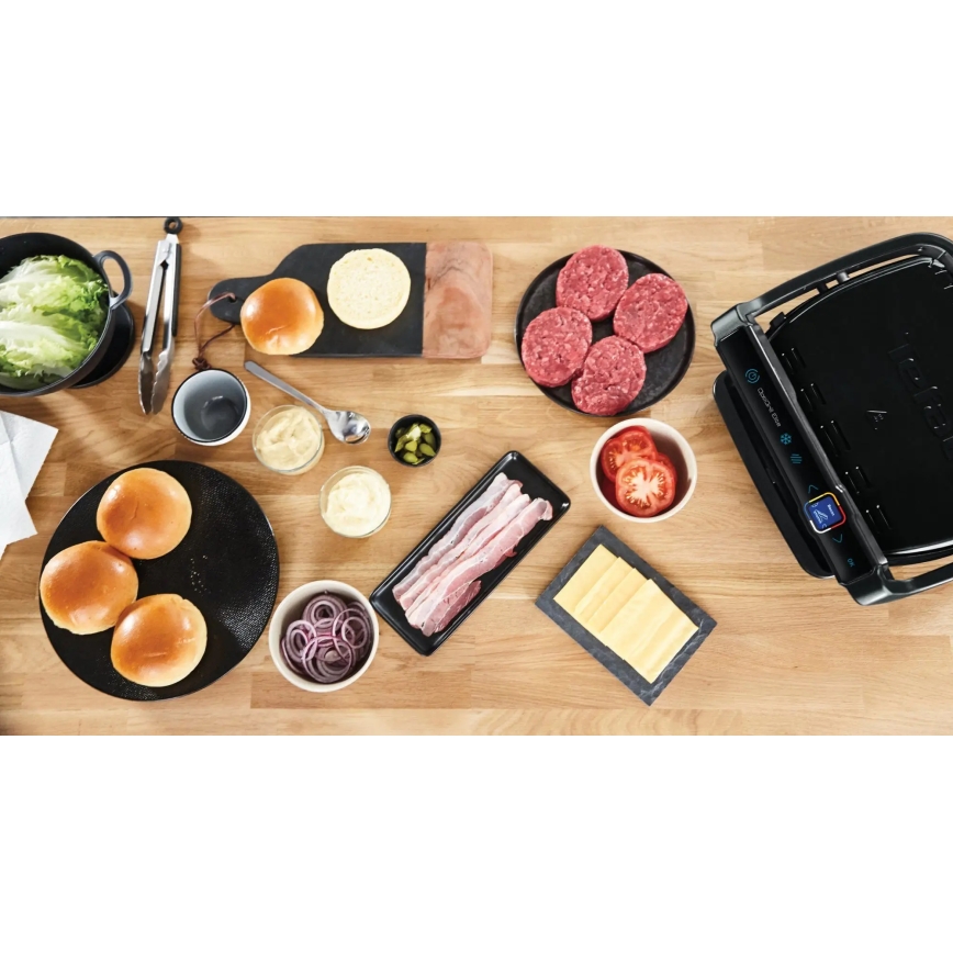 Tefal - Kontaktgrill OPTIGRILL ELITE 2000W/230V sort