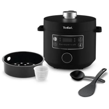 Tefal - Multifunktionel elektrisk gryde TURBO CUISINE 4,8 l 1090W/230V sort