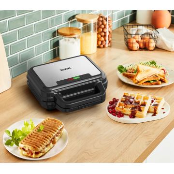 Tefal - Sandwichmaskine ULTRA COMPACT 03.01.2001 700W/230V sort/krom