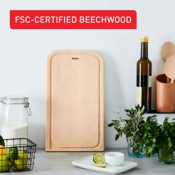 Tefal - Skærebræt COMFORT 41x24 cm bøg - FSC certificeret