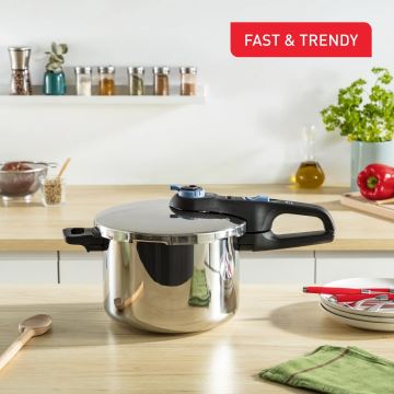 Tefal - Sæt of pressure cookers 4/6 l SECURE TRENDY rustfri