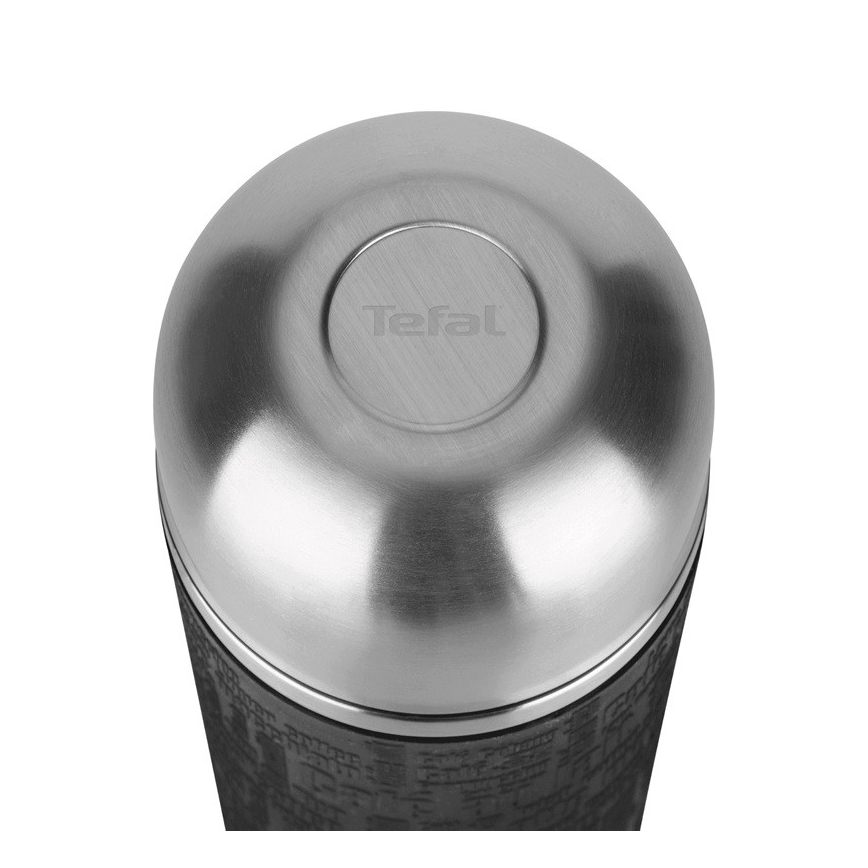 Tefal - Termokande med krus 1 l SENATOR rustfri/sort