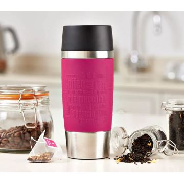 Tefal - Termokrus 360 ml TRAVEL MUG rustfri/lyserød