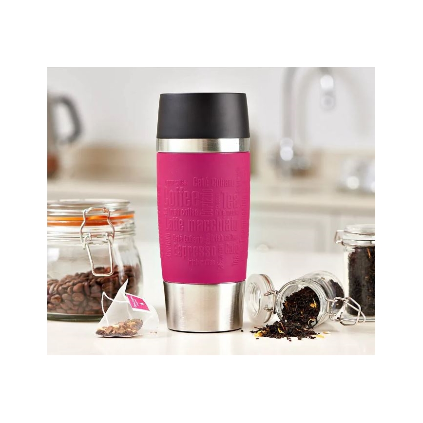 Tefal - Termokrus 360 ml TRAVEL MUG rustfri/lyserød