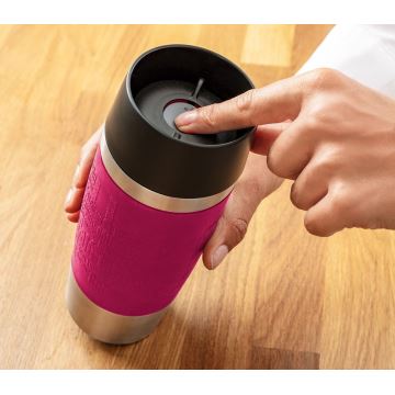 Tefal - Termokrus 360 ml TRAVEL MUG rustfri/lyserød