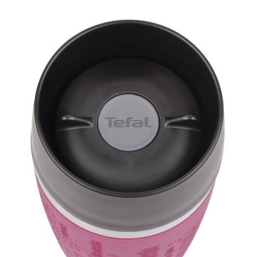 Tefal - Termokrus 360 ml TRAVEL MUG rustfri/lyserød