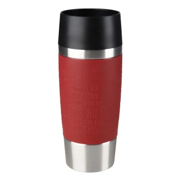 Tefal - Termokrus 360 ml TRAVEL MUG rustfri/rød