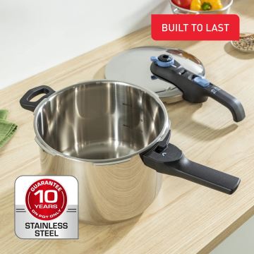 Tefal - Trykkoger 6 l SECURE TRENDY rustfri