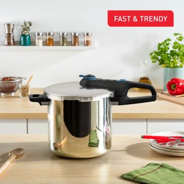 Tefal - Trykkoger 8 l SECURE TRENDY rustfri