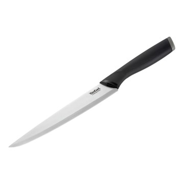 Tefal - Udskæringskniv rustfrit stål COMFORT 20 cm krom/sort