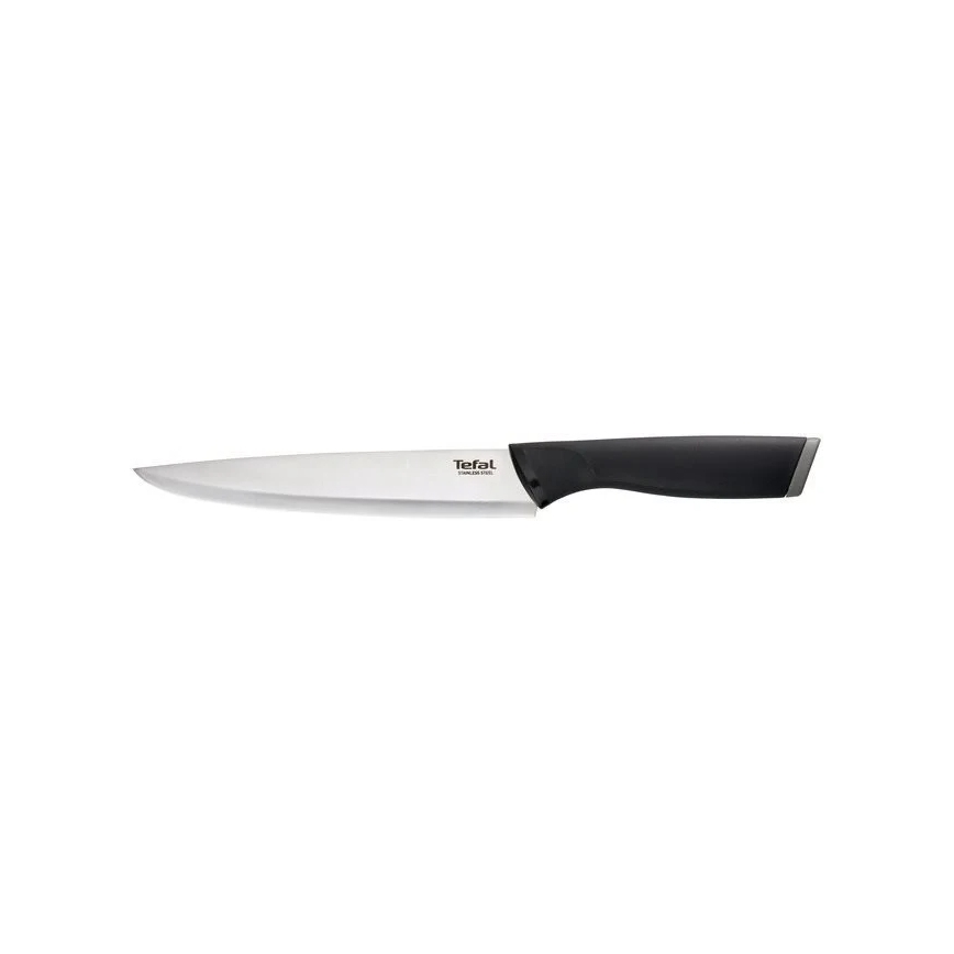 Tefal - Udskæringskniv rustfrit stål COMFORT 20 cm krom/sort