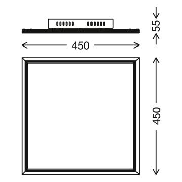 Telefunken 300906TF - LED panel dæmpbart LED/24W/230V + fjernbetjening 3000-6000K