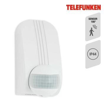 Telefunken 306506TF - Udendørs bevægelsessensor 180° IP44 hvid