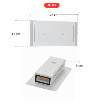 Telefunken 307706TF - Udendørs LED væglampe 2xLED/3W/230V IP44 hvid