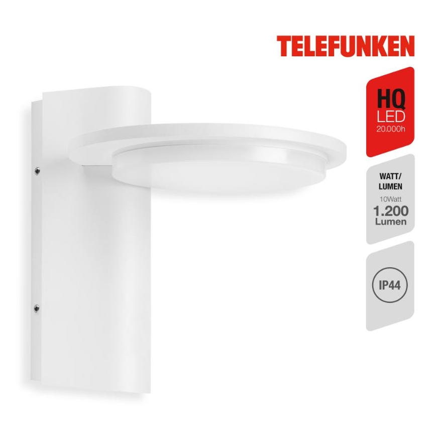 Telefunken 312406TF - Udendørs LED væglampe LED/10W/230V IP44