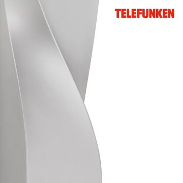 Telefunken 312704TF - Udendørs LED væglampe 2xLED/5,5W/230V IP44 sølvfarvet