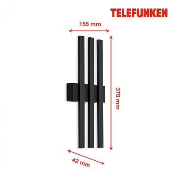 Telefunken 313305TF - Udendørs LED væglampe 3xLED/4W/230V IP44