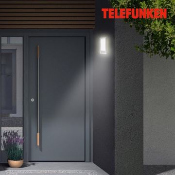 Telefunken 313904TF - LED Udendørs væglampe med sensor LED/16W/230V IP44