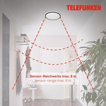Telefunken 318305TF - LED loftlampe til badeværelse med sensor LED/16W/230V IP44 diameter 28 cm