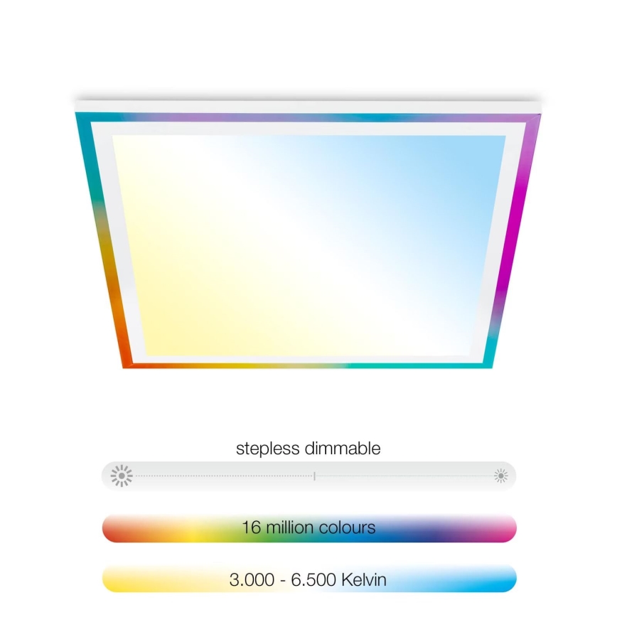 Telefunken 321206TF - LED loftlampe m. RGBW-farver dæmpbar LED/18W/230V 3000-6500K + fjernbetjening