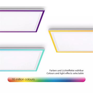 Telefunken 321706TF - LED panel m. RGB-farver dæmpbart LED/24W/230V 3000-6500K + fjernbetjening