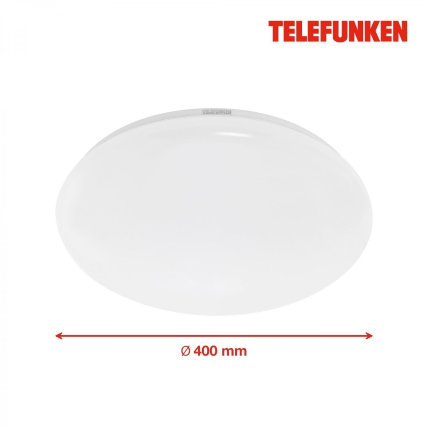 Telefunken 601306TF - LED loftlampe til badeværelse med sensor LED/20W/230V IP44 diameter 40 cm