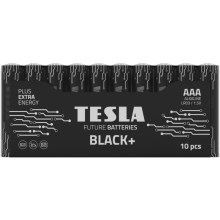 Tesla Batteries - 10 stk. Alkalisk batteri AAA BLACK+ 1,5V 1200 mAh