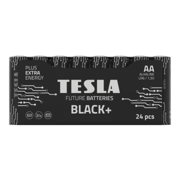 Tesla Batteries - 24 stk. Alkalisk batteri AA BLACK+ 1,5V 2800 mAh