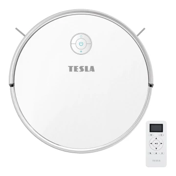 TESLA Electronics RoboStar - Smart robotstøvsuger 02.01.2001 2600 mAh Wi-Fi hvid + fjernbetjening