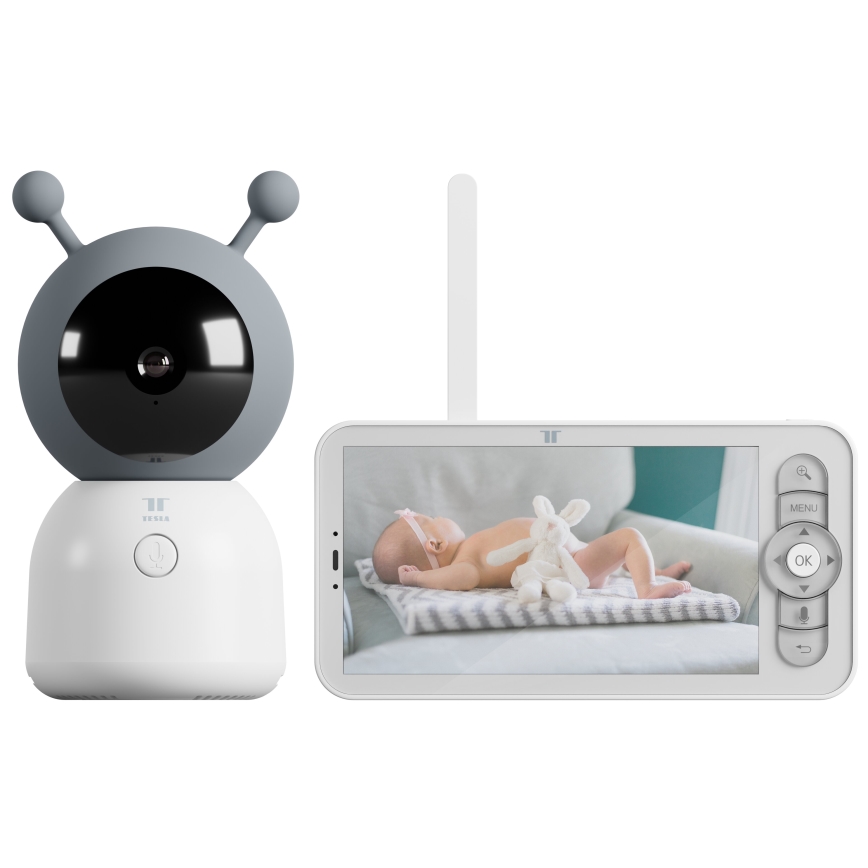 TESLA Smart - Smart babyalarm genopladelig 3000 mAh Wi-Fi