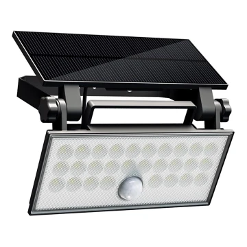 Top Light - Soldrevet LED vægprojektør med sensor HELEON PRO LED/8W/3,7V IP65 4000