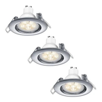 TRIO - LED indbygningsspots 3 stk. dæmpbare 1xGU10/5,5W/230V