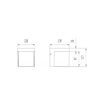 Trio - Udendørs LED væglampe YANGTZE LED/4,5W/230V IP54 3000K